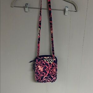 Vera Bradley Pink and Navy Crossbody Bag